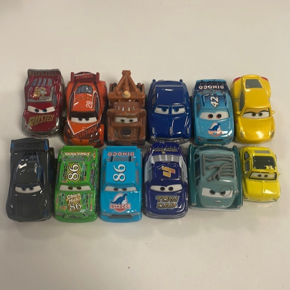 Disney | Toys | 2 Disney Pixar Cars Mini Racers Die Cast Metal 15 ...